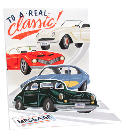 Muscle Car Pop-Up Greeting Card