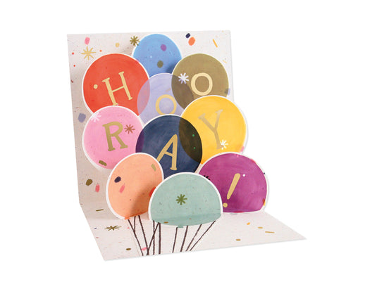 Hooray Pop-Up Greeting Card