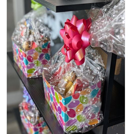 Festive Candy Gift Basket with Chocolates