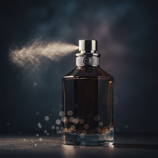 Montblanc Legend 100ml EDT – Moody portrait close-up with mist