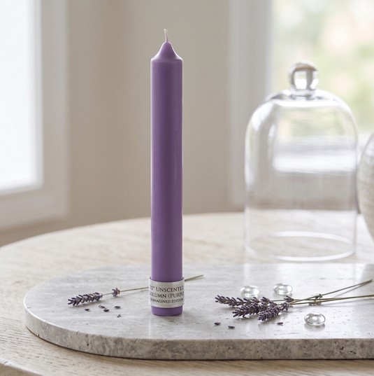 10″ UNSCENTED COLUMN (PURPLE)