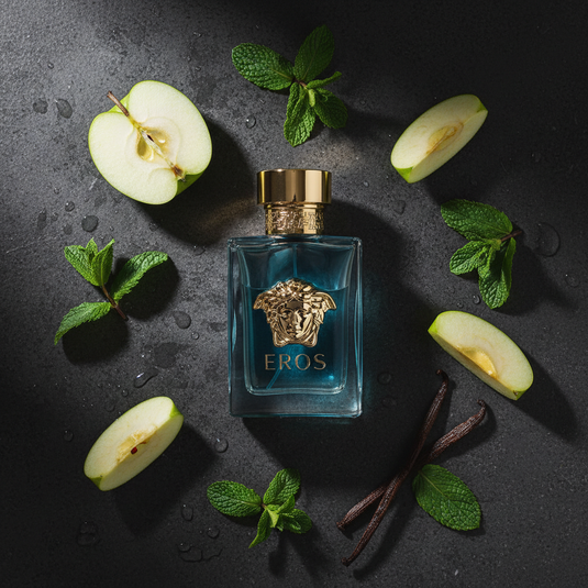 Versace Eros - Notes Flat Lay