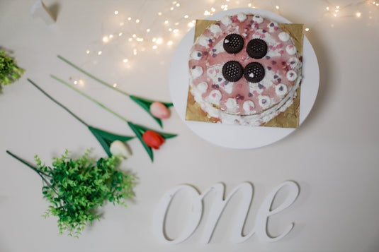 a cake sitting on top of a white plate