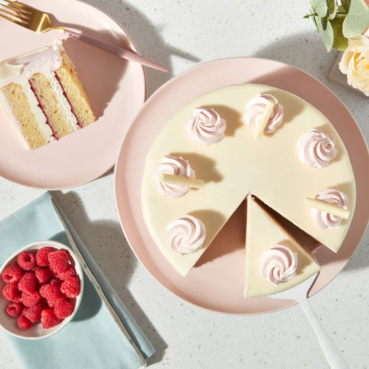 White Chocolate Raspberry Cake