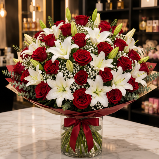 Classic Red Romance Bouquet