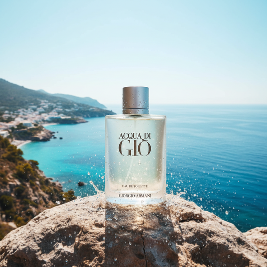 Giorgio Armani Acqua di Giò Eau de Toilette Mediterranean cinematic shot