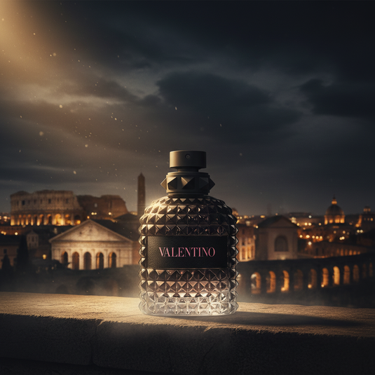 Valentino Uomo Born in Roma Eau de Toilette Roman night cinematic shot