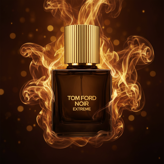 Tom Ford Noir Extreme - Moody portrait with amber smoke