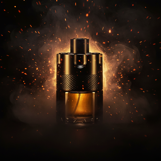 Azzaro The Most Wanted Intense Eau de Parfum smoke portrait