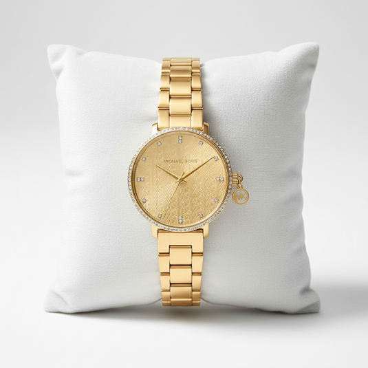 Michael Kors Mini Pyper Pavé Watch - Gold Tone